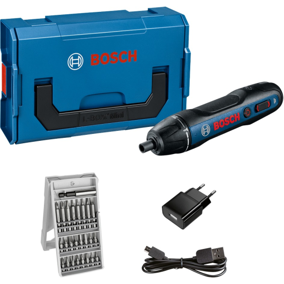 Atornillador profesional a batería GO 3.6v 1.5Ah + set puntas 25 piezas en L-BOXX mini - BOSCH 06019H2101 Atornillador profesional a batería GO 3.6v 1.5Ah + set puntas 25 piezas en L-BOXX mini - BOSCH 06019H2101-Leer más