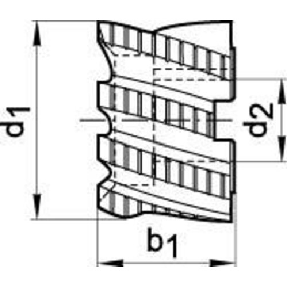 Walzenstirnfräser DIN 1880 HSSCo8 40x32 HR TiAlN Walzenstirnfräser DIN 1880 HSSCo8 40x32 HR TiAlN-Beschreibung lesen