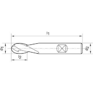 Radiusfräser WN VHM TiALN 1,5mm HB Z2 K-Beschreibung lesen