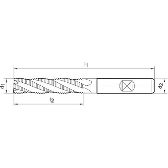 Schruppfräser DIN 844 L HSSCo8  18,0mm NR-Beschreibung lesen