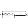 Schruppfräser DIN 844 L HSSCo8 6,0mm HR Schruppfräser DIN 844 L HSSCo8 6,0mm HR