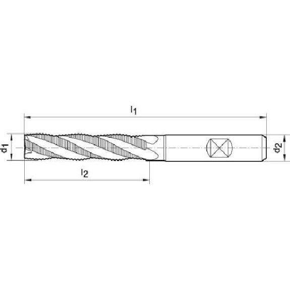 Schruppfräser DIN 844 L HSSCo8 6,0mm HR Schruppfräser DIN 844 L HSSCo8 6,0mm HR-Beschreibung lesen