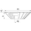 Winkelfräser DIN 842 A HSS 60 Grad 50x16mm Winkelfräser DIN 842 A HSS 60 Grad 50x16mm