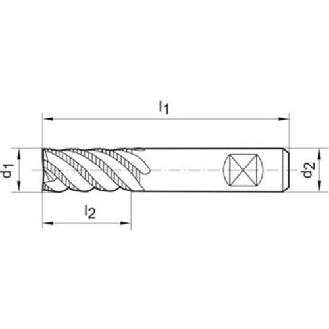 Schruppfräser DIN 6527 VHM TiAlN 8,0mm HB Z 4 HR-Beschreibung lesen