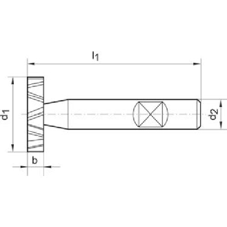 Schlitzfräser DIN 850 D K HSSCo513,5x4,0mm-Beschreibung lesen