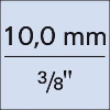 Steckschlüssel-Einsatz 3/8" 8mm 6kant Steckschlüssel-Einsatz 3/8" 8mm 6kant