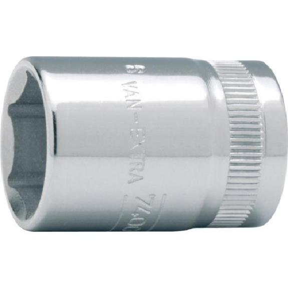 Steckschl.-Einsatz 3/8\" 13mm 6kt. Steckschl.-Einsatz 3/8\" 13mm 6kt.-Beschreibung lesen