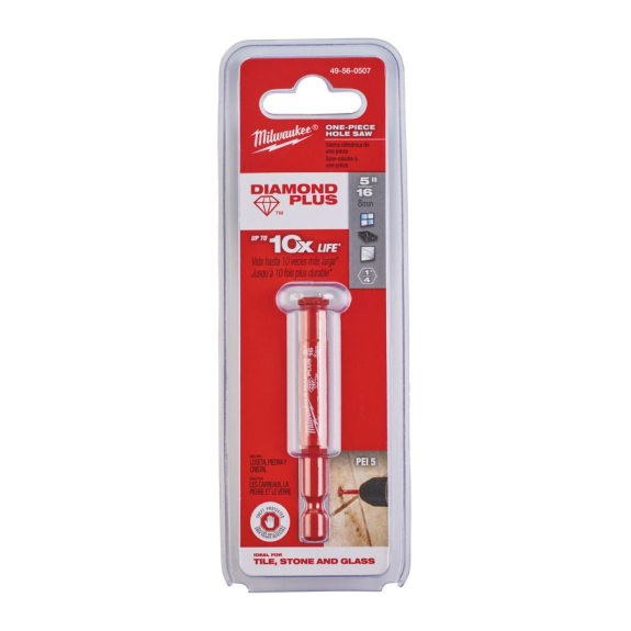 Diamond Plus Brocas de seco/húmedo - 8 mm ¼\\\ Hex"-Leer más