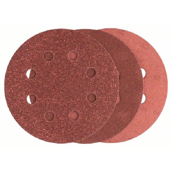 Schleifblatt-Set für Exzenterschleifer, 25-teilig, 8 Löcher, 115 mm, 80 - 240-Beschreibung lesen