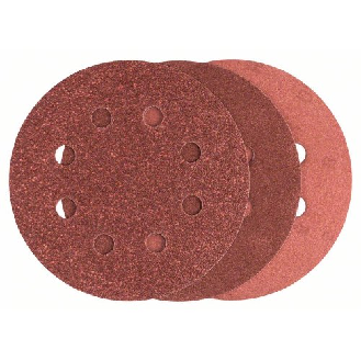 Schleifblatt-Set für Exzenterschleifer, 25-teilig, 8 Löcher, 115 mm, 80 - 240-Beschreibung lesen