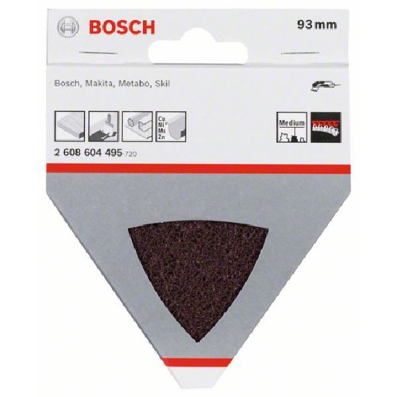 Vlies für Dreieckschleifer, 93 mm, 280, mittel Vlies für Dreieckschleifer, 93 mm, 280, mittel-Beschreibung lesen