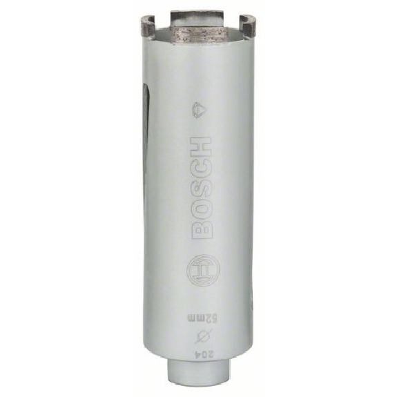 Diamanttrockenbohrkrone G 1/2", Standard for Universal, 52 mm, 150 mm, 4, 7 mm-Beschreibung lesen