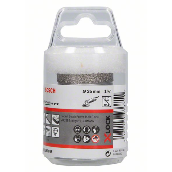 X-LOCK Diamanttrockenbohrer Best for Ceramic Dry Speed 35 x 35 35 x 35 mm-Beschreibung lesen