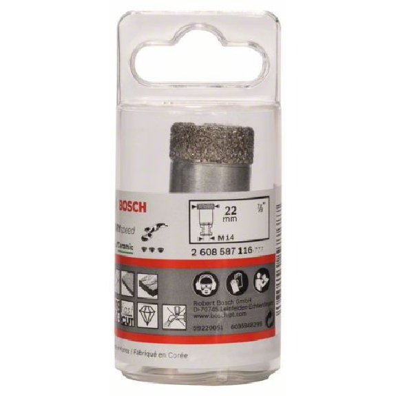 Diamanttrockenbohrer Dry Speed Best for Ceramic, 22 x 35 mm-Beschreibung lesen