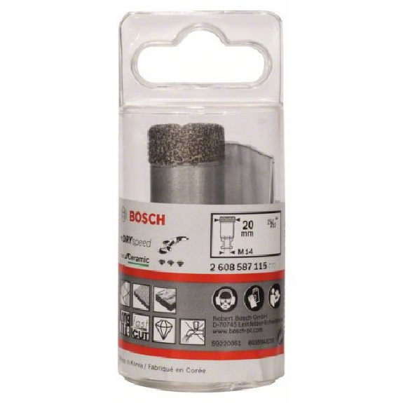 Diamanttrockenbohrer Dry Speed Best for Ceramic, 20 x 35 mm-Beschreibung lesen