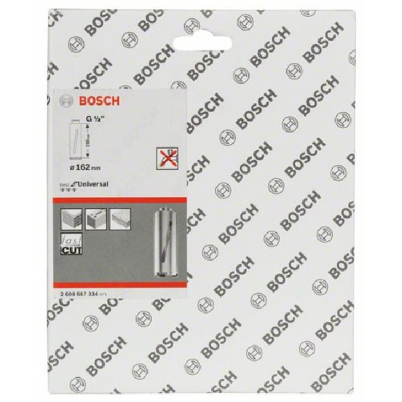 Diamanttrockenbohrkrone G 1/2", Best for Universal, 162 mm, 150 mm, 7, 7 mm-Beschreibung lesen