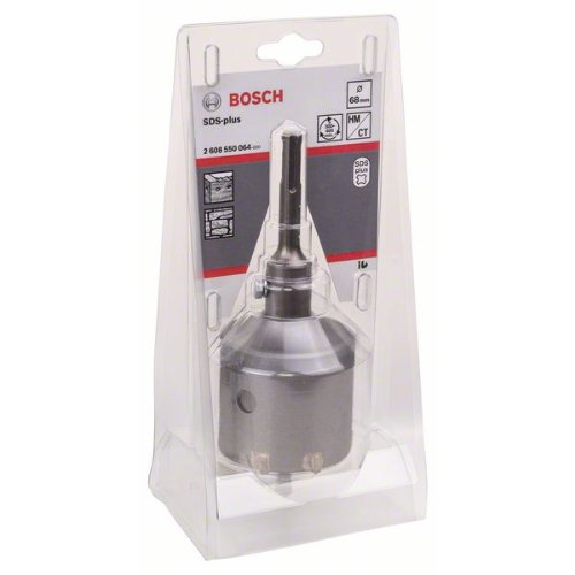 Hohlbohrkronen-Set, 3-teilig, SDS-plus, 68 x 54 mm-Beschreibung lesen