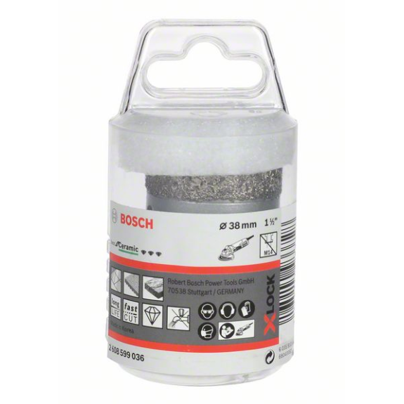 X-LOCK Diamanttrockenbohrer Best for Ceramic Dry Speed 38 x 35 38 x 35 mm X-LOCK Diamanttrockenbohrer Best for Ceramic Dry Speed 38 x 35 38 x 35 mm-Beschreibung lesen