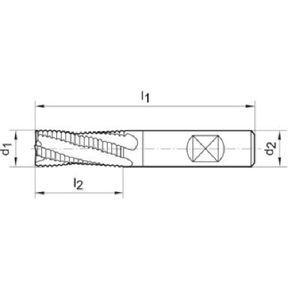 Schruppfräser DIN 6527 VHM TiAlN 6,0mm HB Z 3 HR-Beschreibung lesen