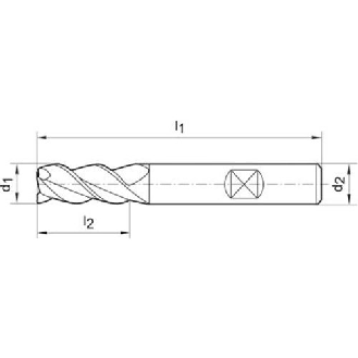 Schaftfräser DIN 6527 L VHM TiALN14,0mm 45G Z 3-Beschreibung lesen