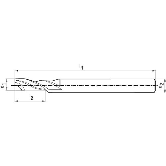 Einzahnfräser WN HSSCo5 10mm für Alu-Beschreibung lesen