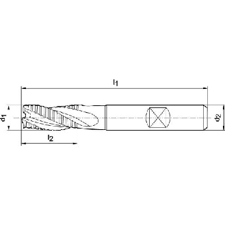 3 Schneide Langlochfräser DIN 844 K NF HSS Co 14,00mm TiAlN-Beschreibung lesen