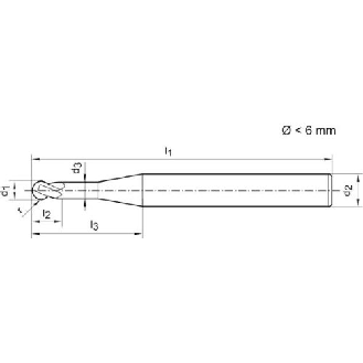 Kugelfräser WN VHM TiALN 4,0 mm HA Z 2 L-Beschreibung lesen
