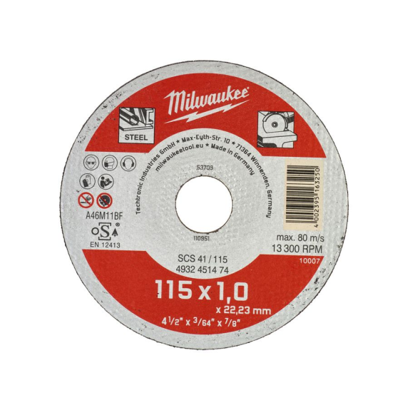 Discos finos para corte de metal Contractor - SCS 41 / 115 x 1 x 22 mm Contractor series - 50 pcs-Leer más