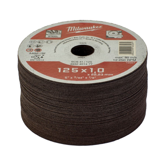 Discos finos para corte de metal Contractor - SCS 41 / 125 x 1 x 22 mm Contractor series - 50 pcs-Leer más