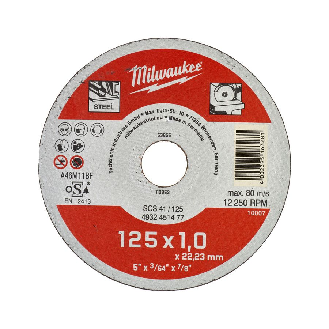 Discos finos para corte de metal Contractor - SCS 41 / 125 x 1 x 22 mm Contractor series - 200 pcs-Beschreibung lesen
