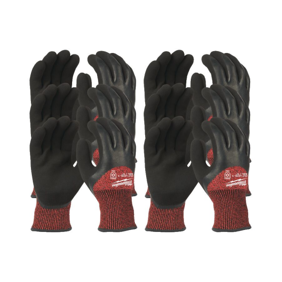 Guantes de invierno anticorte con protección térmica Nivel 3 - 12 Pack Winter Cut Level 3 Gloves-XXL/11-Leer más