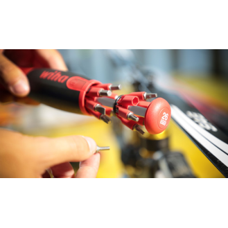Tournevis avec magasin d'embouts LiftUp 26one® - Jeu mixte de 13 embouts doubles 43895-Lire la description
