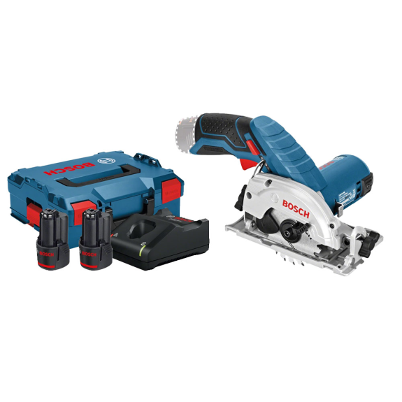 Scie circulaire 12V GKS 12V-26 + 2 batteries 3 Ah + chargeur + coffret L-BOXX - 06016A100Y Scie circulaire 12V GKS 12V-26 + 2 batteries 3 Ah + chargeur + coffret L-BOXX - 06016A100Y-Lire la description