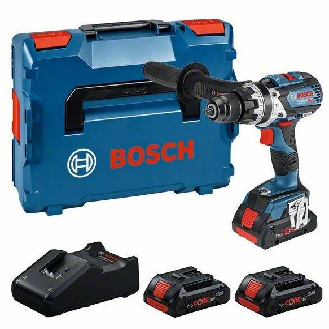 Taladro a batería GSB 18V-110 C EC ROBUST + 3 ProCORE x 4.0 Ah + cargador en L-BOXX-Leer más