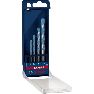 Set de brocas Expert MultiConstruction CYL-9 de 4/5/6/8 mm, 4 unidades - BOSCH EXPERT 2608900649-Leer más