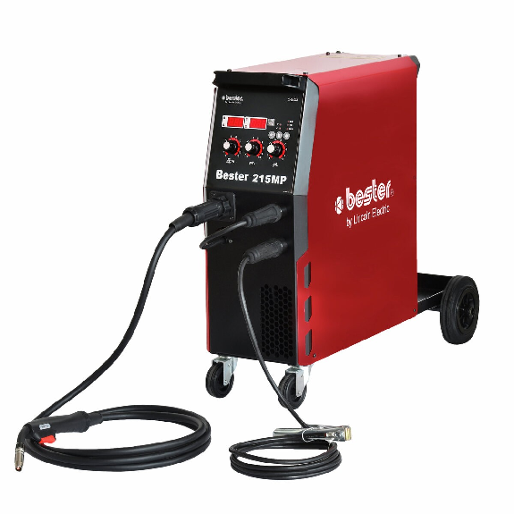 Equipo de soldadura para MIG-MAG monofásico BESTER 215MP con antorcha mig y cable de masa - B18260-1-Leer más