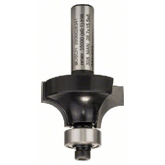 Abrundfräser Standard for Wood, 8 mm, R1 8 mm, L 15,2 mm, G 53 mm-Beschreibung lesen