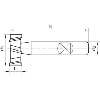 T-Nutenfräser DIN 851 AB HSSCo5 12,5x 6,0mm T-Nutenfräser DIN 851 AB HSSCo5 12,5x 6,0mm