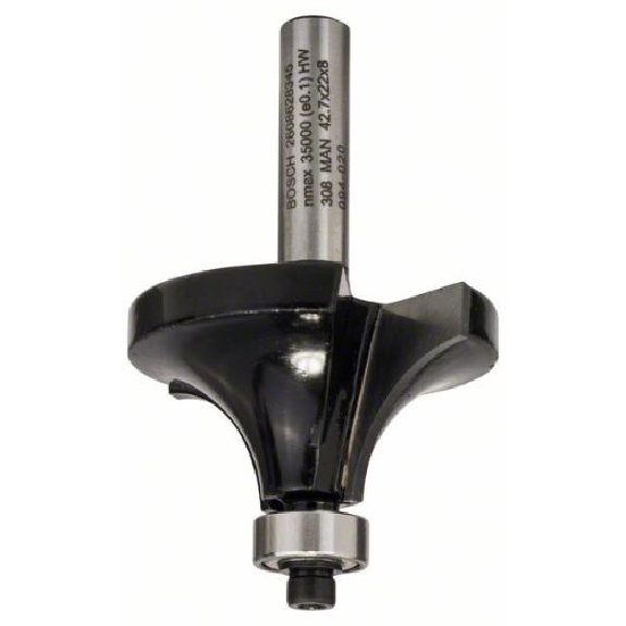 Abrundfräser Standard pour bois, 8 mm, R1 15 mm, L 22 mm, G 66 mm-Leggi tutto