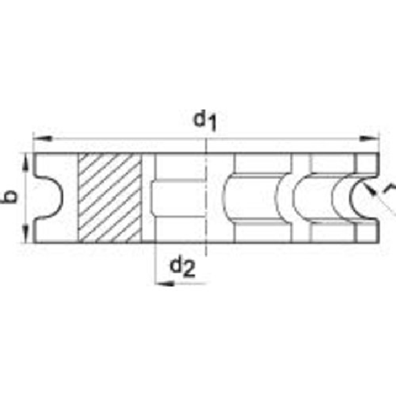 Halbrund-Profilfräser DIN 855 HSS 50x 6mm R 1,0 Halbrund-Profilfräser DIN 855 HSS 50x 6mm R 1,0-Beschreibung lesen