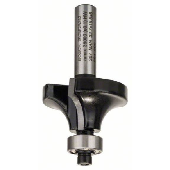 Abrundfräser Standard for Wood, 8 mm, R1 10 mm, L 16,5 mm, G 57 mm-Beschreibung lesen