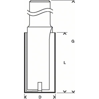 Nutfräser 8 mm, D1 8 mm, L 25,4 mm, G 56 mm-Beschreibung lesen