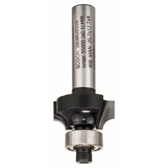Abrundfräser Standard for Wood, 8 mm, R1 4 mm, L 10,5 mm, G 53 mm-Beschreibung lesen