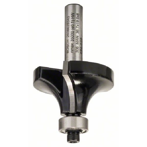 Abrundfräser Standard for Wood, 8 mm, R1 12 mm, L 19 mm, G 60 mm-Beschreibung lesen