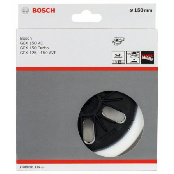 Schleifteller weich, 150 mm, für GEX 125-150 AVE, GEX 150 AC, GEX 150-Beschreibung lesen