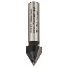 V-Nutfräser Standard for Wood mit 8 mm Schaft, D1 11 mm, L 14 mm, G 45 mm, 60°