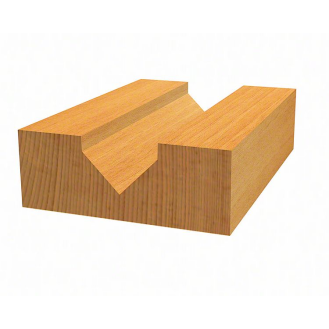 V-Nutfräser Standard for Wood mit 6 mm Schaft, D1 12,7 mm, L 12,7 mm,G 45 mm,90°-Beschreibung lesen