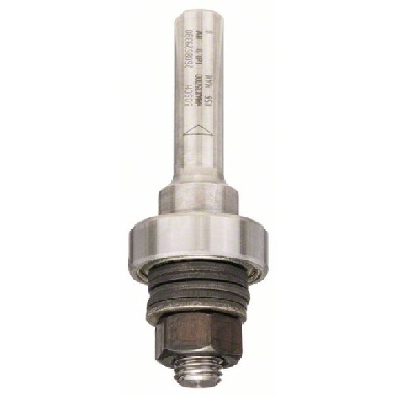 Schaft für Scheibennutfräser mit Anlaufkugellager, 8 mm, D 22 mm, G 60,3 mm Schaft für Scheibennutfräser mit Anlaufkugellager, 8 mm, D 22 mm, G 60,3 mm-Beschreibung lesen