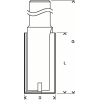 Nutfräser 12 mm, D1 30 mm, L 40 mm, G 81 mm Nutfräser 12 mm, D1 30 mm, L 40 mm, G 81 mm