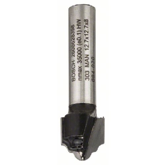 Profilfräser H, 8 mm, R1 2,4 mm, D 12,7 mm, L 12,4 mm, G 46 mm-Beschreibung lesen